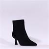 Pedro Anton Goldie High Heel Ankle Boot - Black Suede